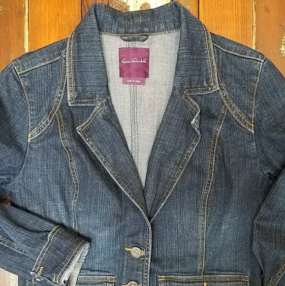 Gloria Vanderbilt Jackets & Blazers - Gloria Vanderbilt Women's Dark Denim Jeans Jacket